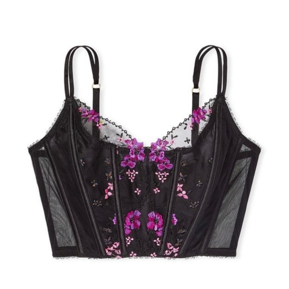 Victoria's Secret Other - Very Sexy floral embroidery corset top
